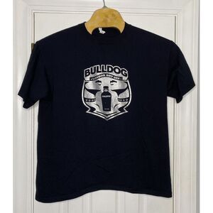 Anvil Mens Bulldog London Dry Gin Short Sleeve T‎ Shirt Black XL